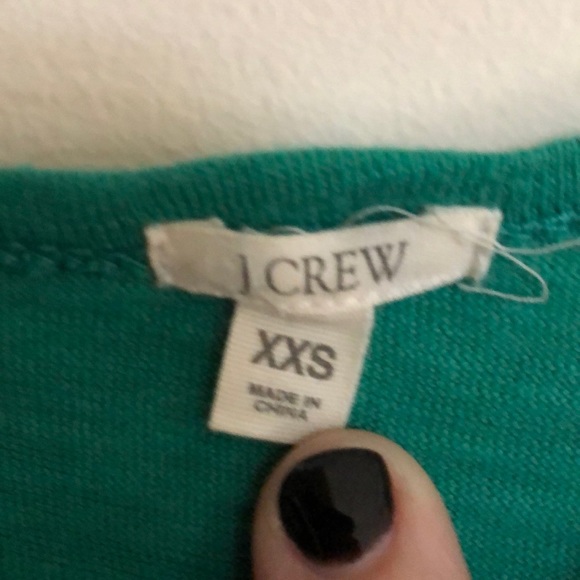Green J.Crew top - Picture 2 of 3